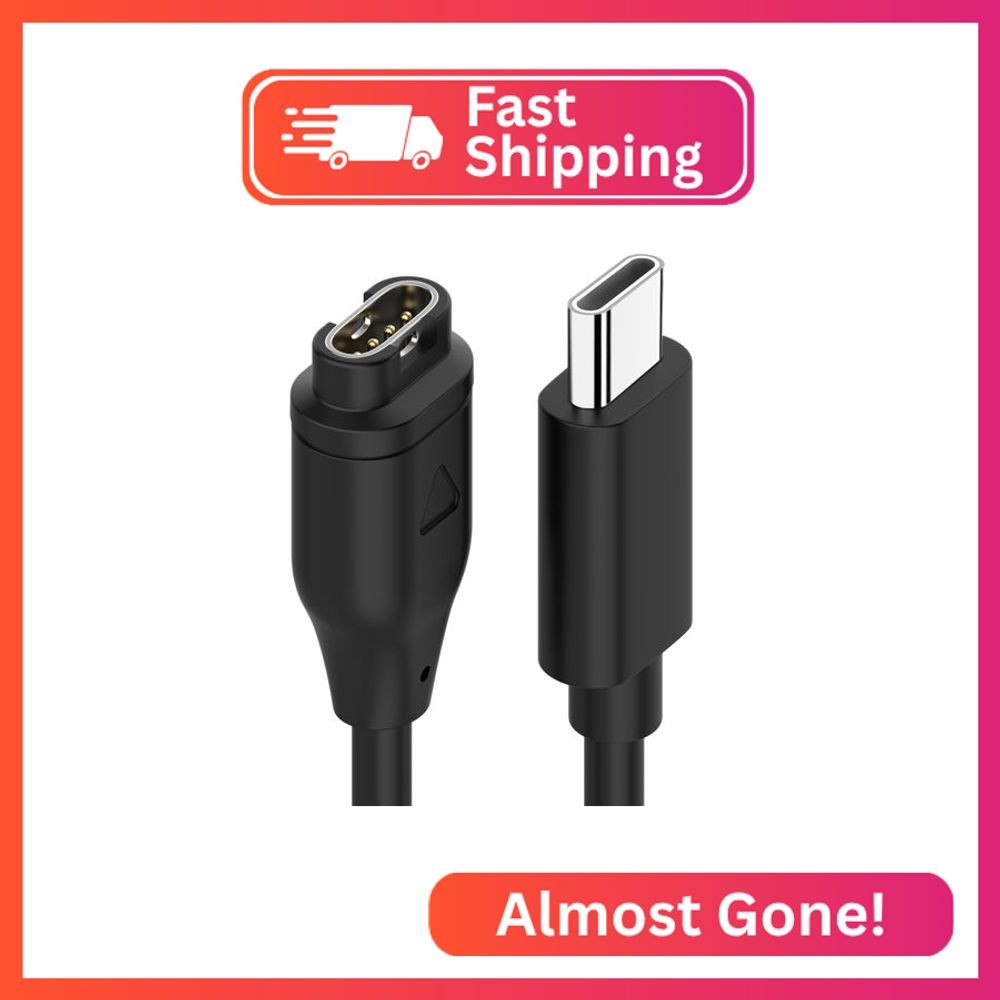 Tebiemao USB-C Charger Compatible with Garmin Watch, Charging Cable for Garmin F