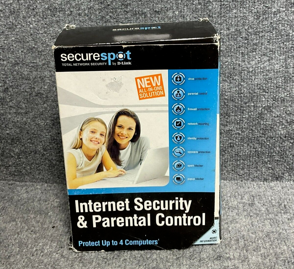 D-Link SecureSpot Internet Security Firewall 4 PC Used