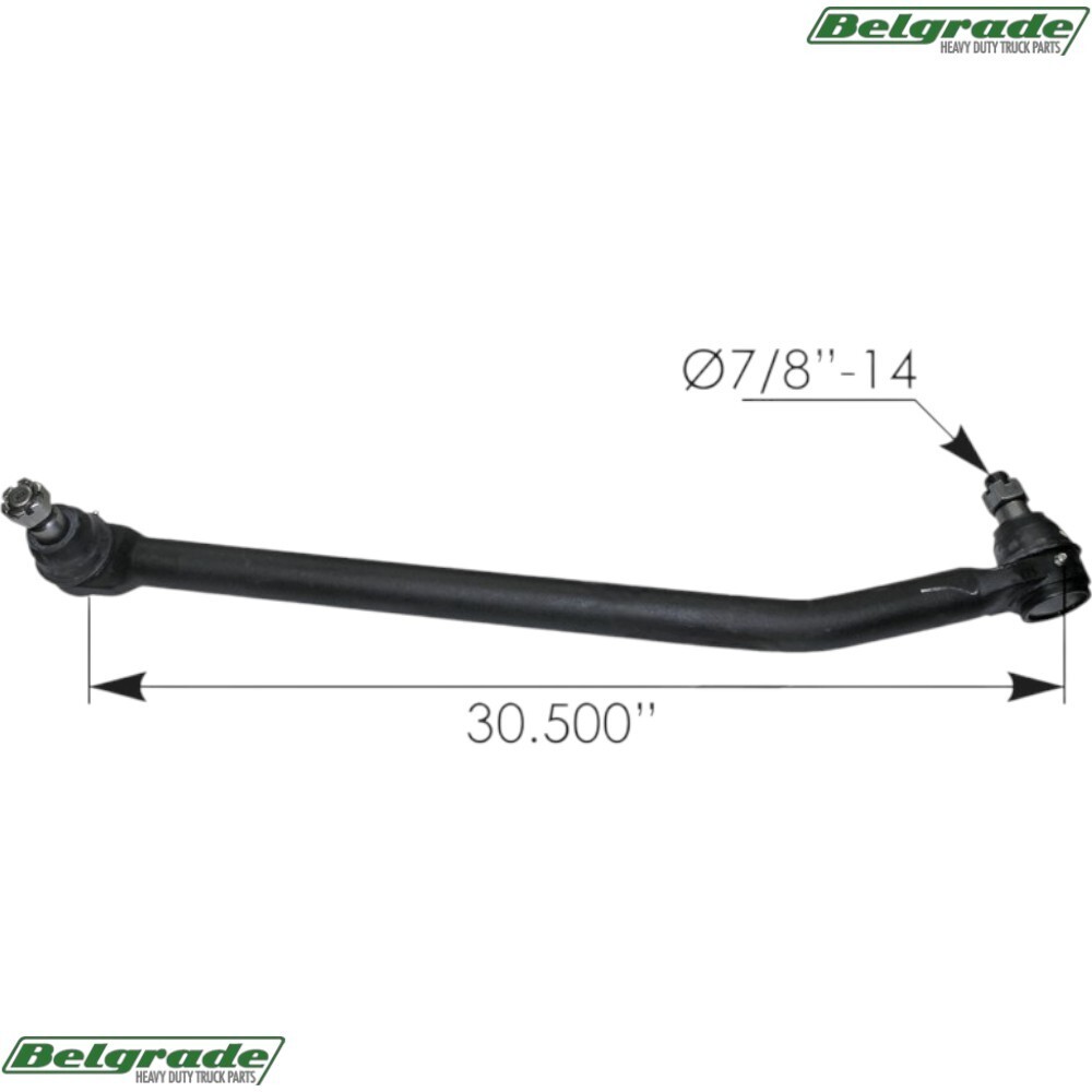 463.DS7510 Drag Link 30.500in C to C Peterbilt J206010 - 567, 579 & 587 2013+
