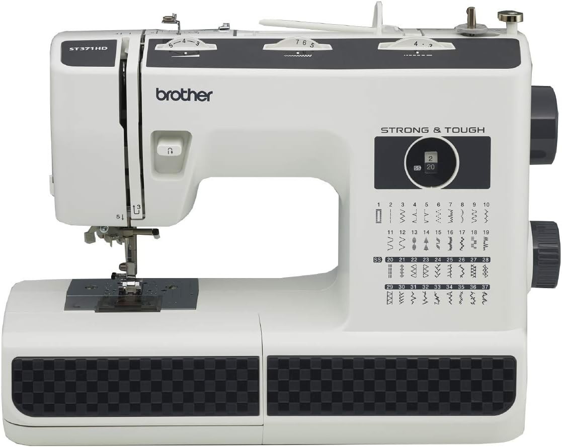 ST371HD Sewing Machine, Strong & Tough, 37 Built-in Stitches, Free Arm Option, 6