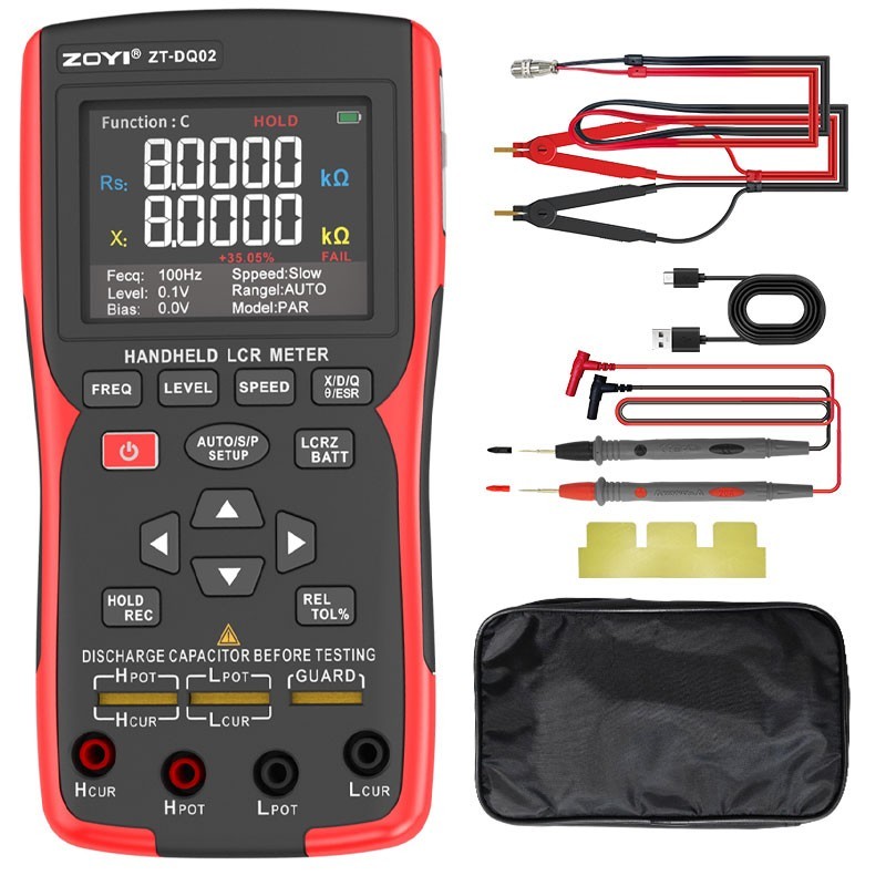 ZOYI ZT-DQ02 high-precision handheld LCR lithium battery tester