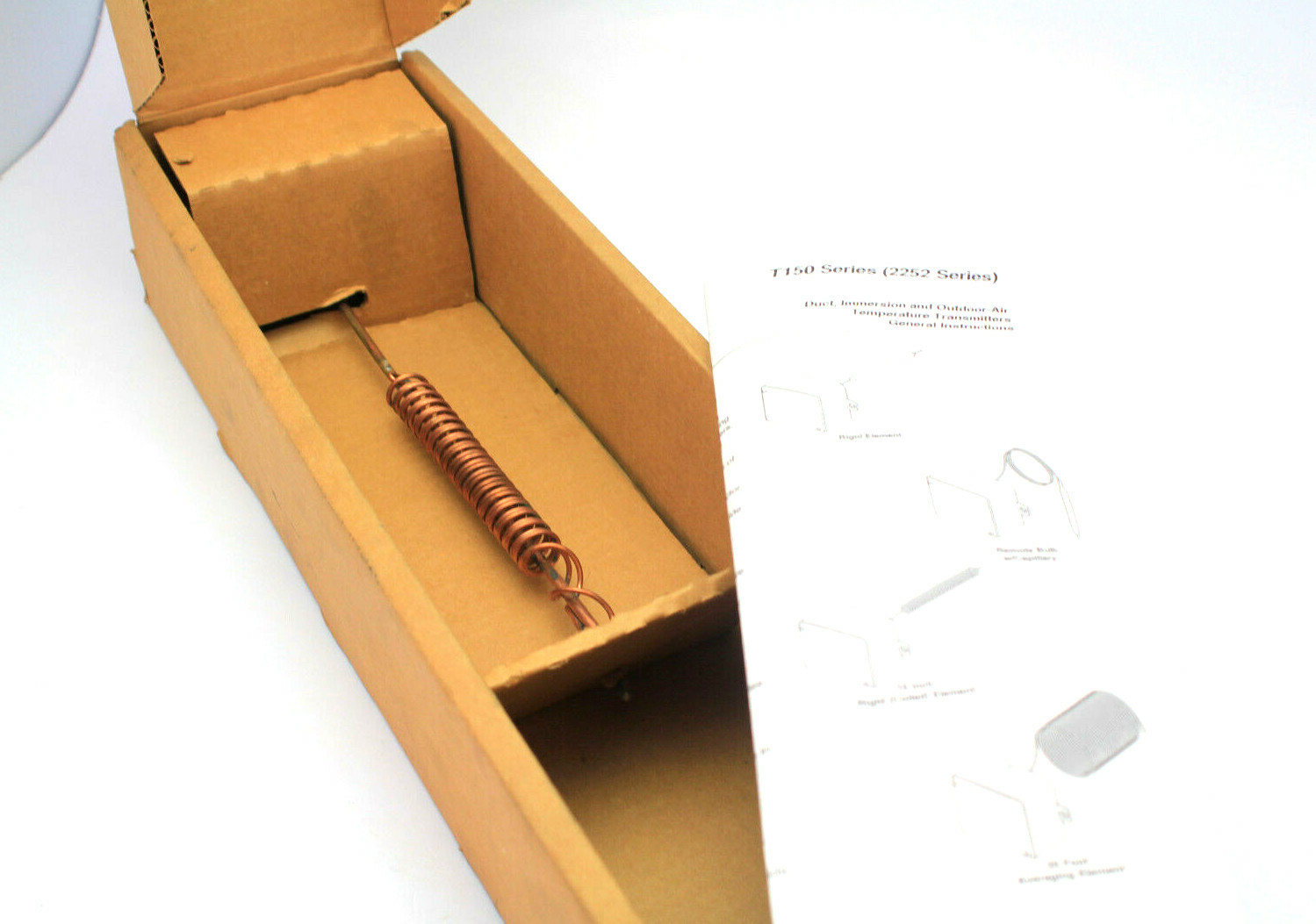 Invensys 2252-252 Temperature Transmiter w/ 10'' Element (0 to 100F) New