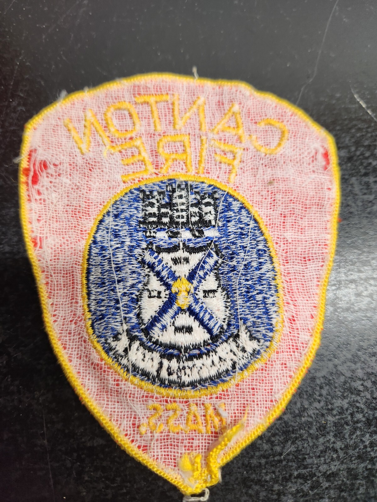 Vintage Canton Massachusetts Fire Department Shoulder Patch