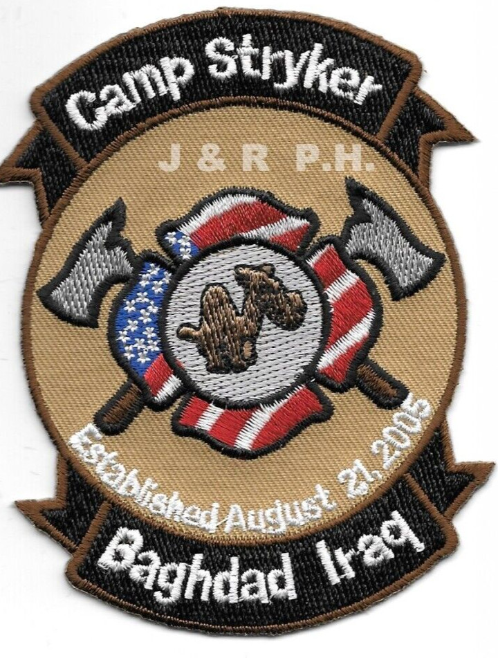 Iraq - Camp Stryker Fire Dept., Baghdad "Camel" (3" x 3.75" size) fire patch
