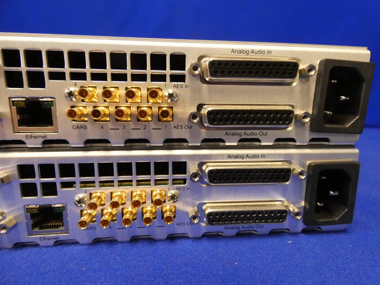 Harris X50-AV-2PS Frame Synchronizer QTY 2 for PARTS/Broken Knobs (one w/Fiber)