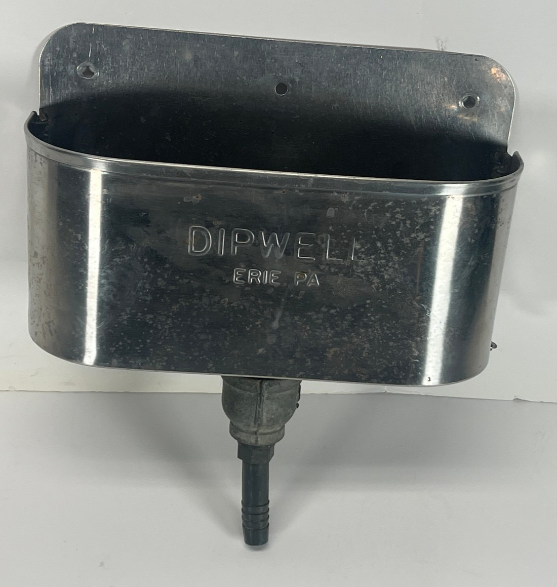 Vintage Ice Cream Scoop Dip Well Erie PA Soda Fountain stainless steel 10" GREAT