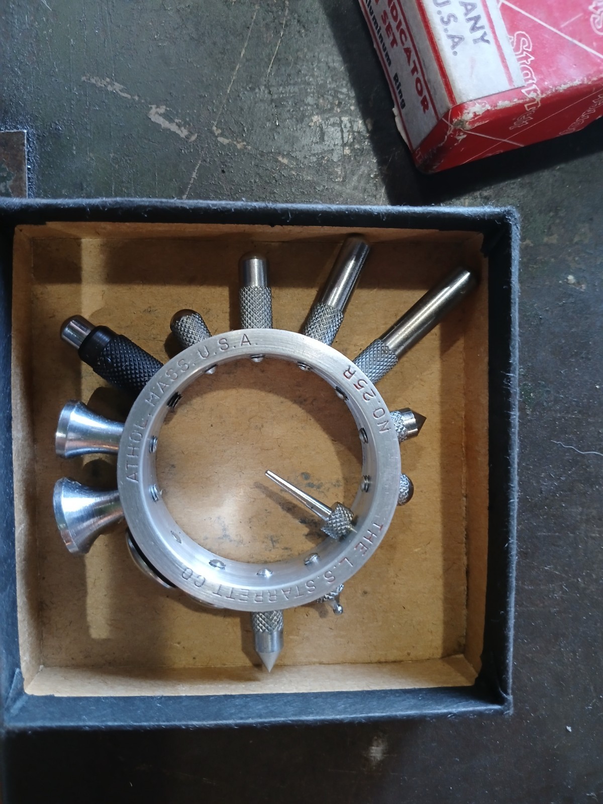 Starrett No. 25R Dial Indicator Contact Point Set Complete 14 points set- U.S.A.