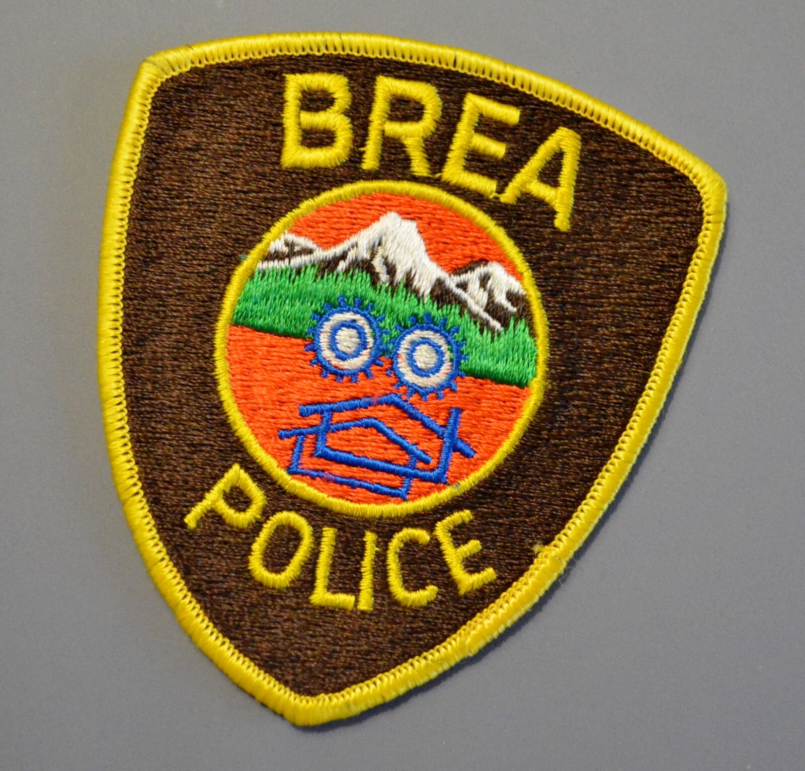 Brea California Police Older Style Patch ++ Mint Orange County CA