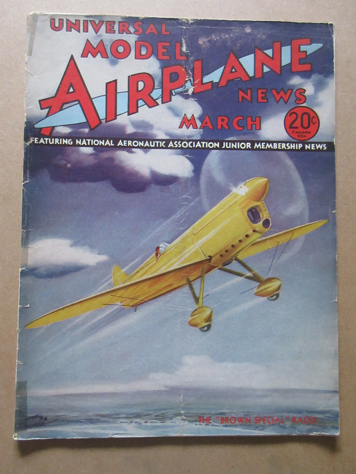 Universal Model Airplane News March 1935 Aviation Toys Models Vintage