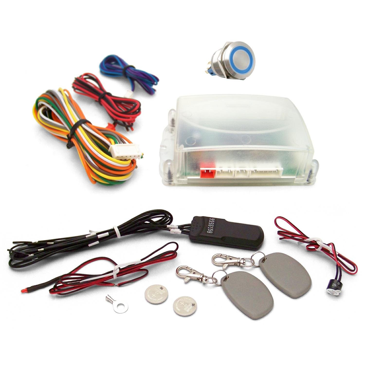 Blue One Touch Engine Start Kit with RFID KICHFS1002B street