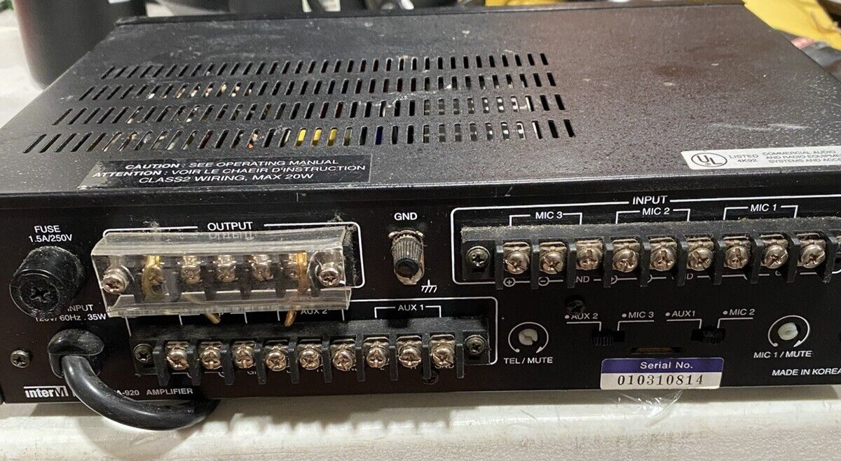InterM PA-935 AMPLIFIER *TURNS ON*