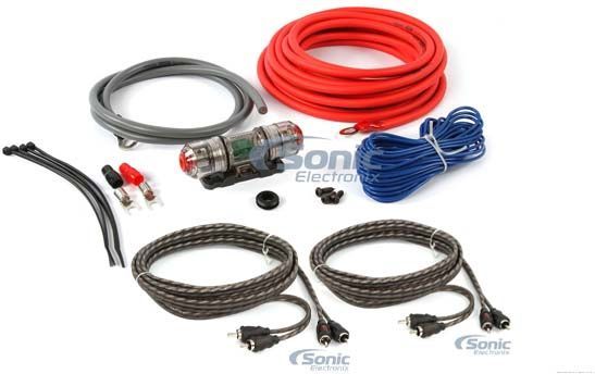 TruConnex TC4KIT-8B by Metra 8 Ga Amplifier Wire Kit + 2-Channel RCA Audio Cable