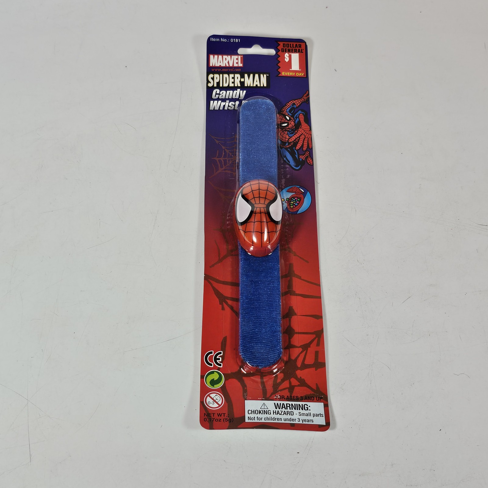 MARVEL Spider-Man Candy Wrist Band Dispenser New Sealed Dollar General 0181
