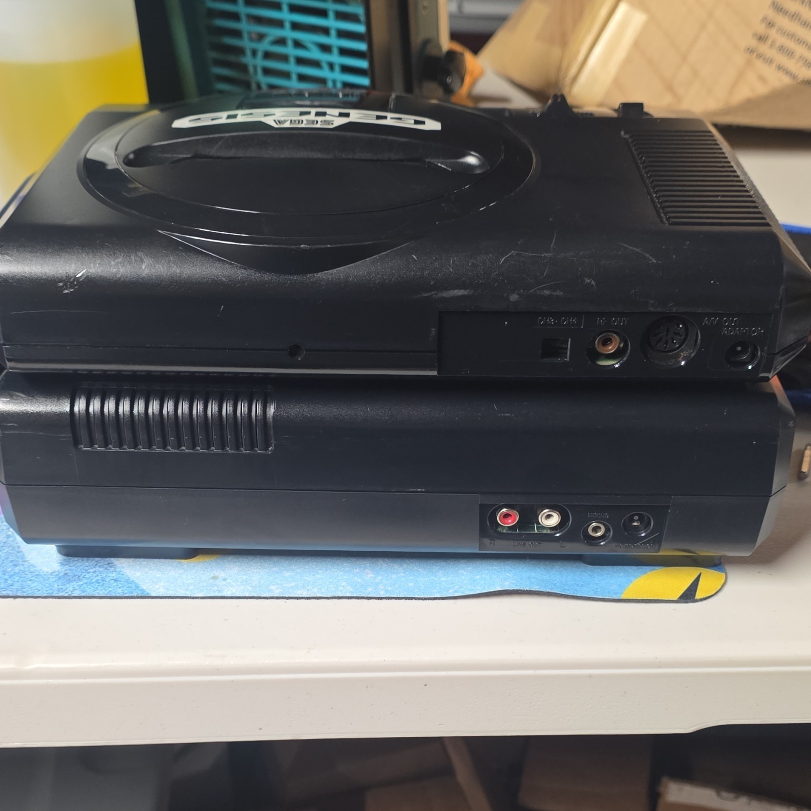 SEGA Genesis MK-4935 16-Bit Console w/ SEGA CD Model 1 NTSC-U/C RCA RF