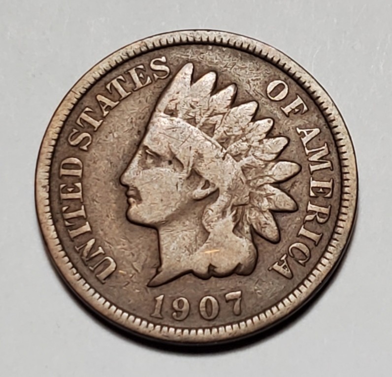 1907 INDIAN HEAD PENNY #P1637
