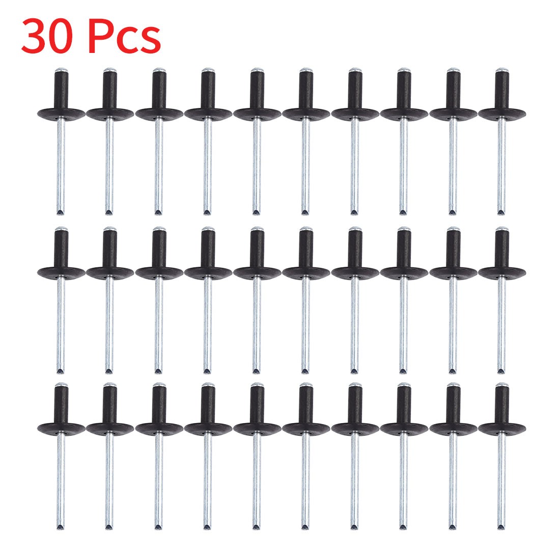 30pcs 4.8 x 13mm Aluminum Alloy Blind Rivets Vehicle Repairing Tool