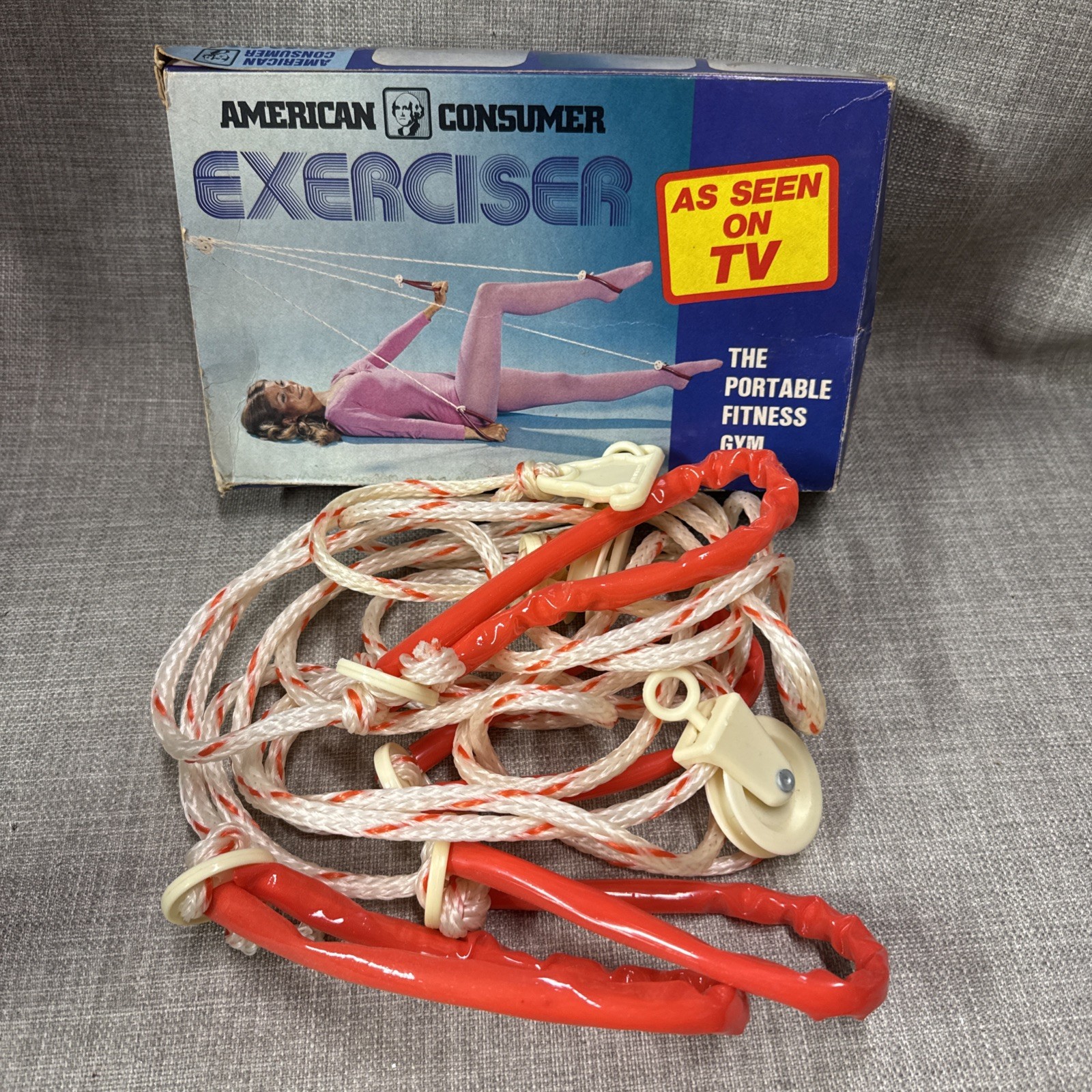 Vintage American Consumer Exerciser, Portable Fitness Gym (s1)