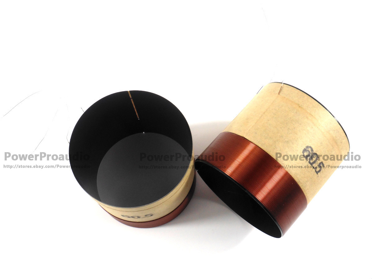 2x 60.5 mm Black aluminous woofer Bass loudspeaker speaker 8ohm voice coil
