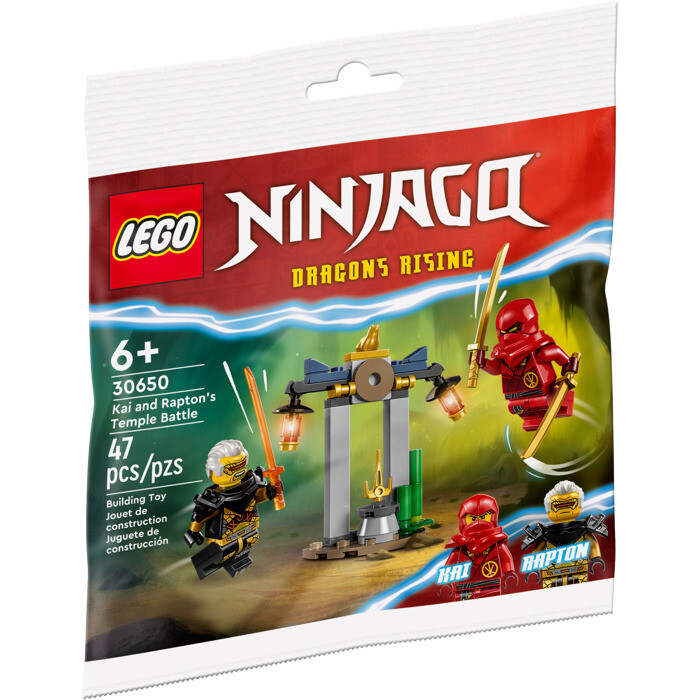 LEGO NINJAGO Kai And Rapton’s Temple Battle Polybag 30650 (SEALED)