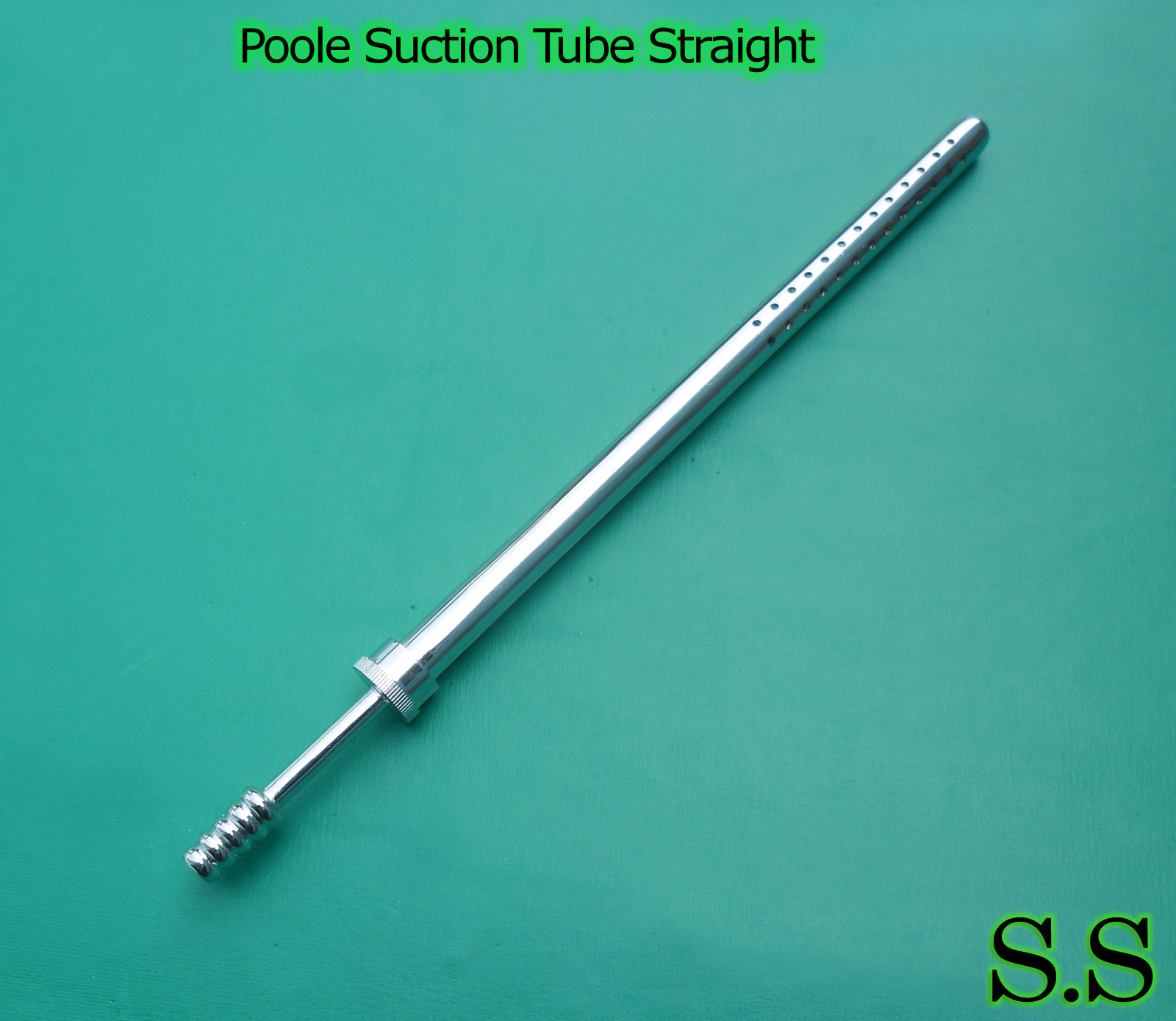 2 POOLE Suction Tube 23 Fr & 30 Fr  Straight Surgical Instruments