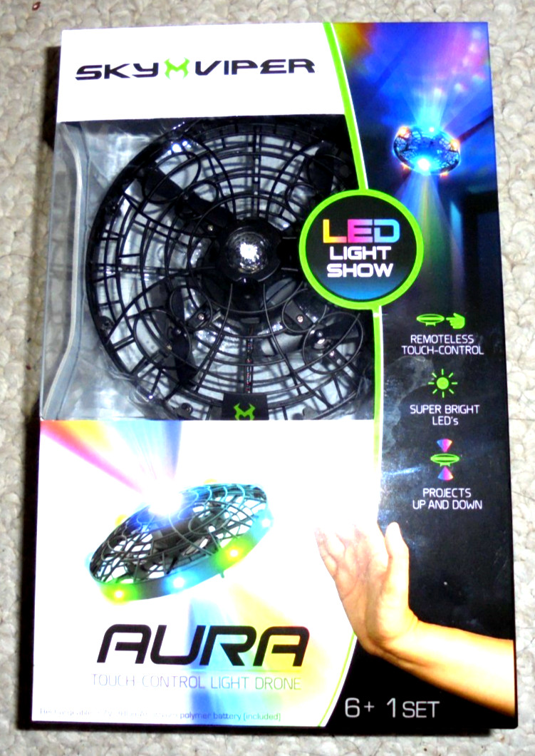 Sky Viper Aura touch control light Drone Remoteless touch control LED light show