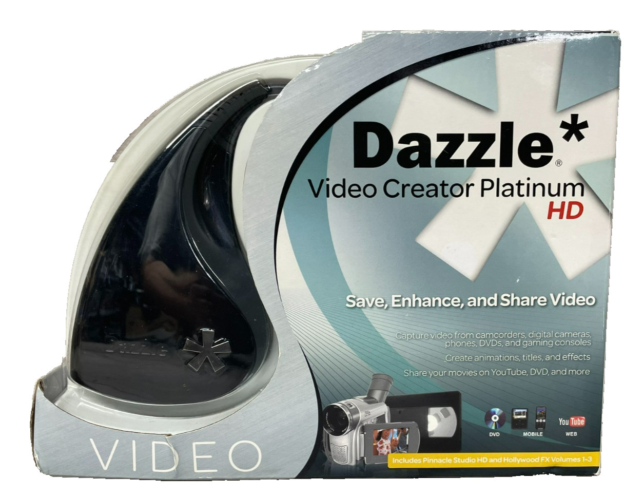 Dazzle Video Creator Platinum HD Capture Card USB RCA Analog Video Converter