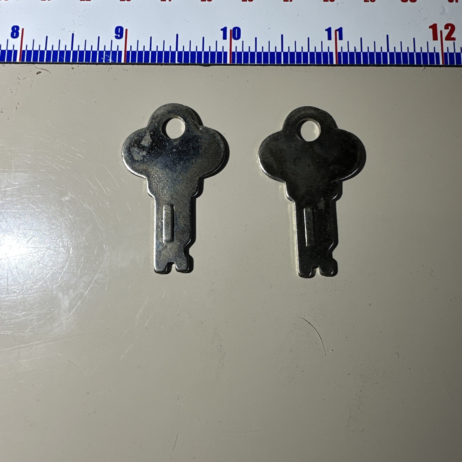 2 Ilco T44 Key Blanks Fits Some Everlasting Locks Steel NOS