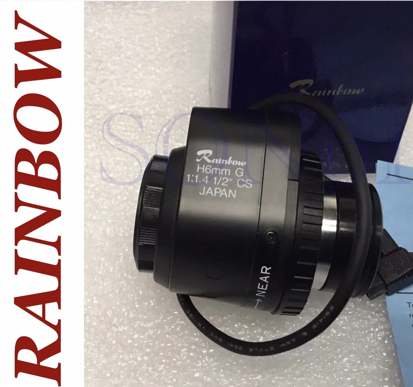 Rainbow L6DC4P 6mm Lens W/ 1/2” Auto DC IRIS 1:1.4 CS 4 Security CCTV Camera NIB