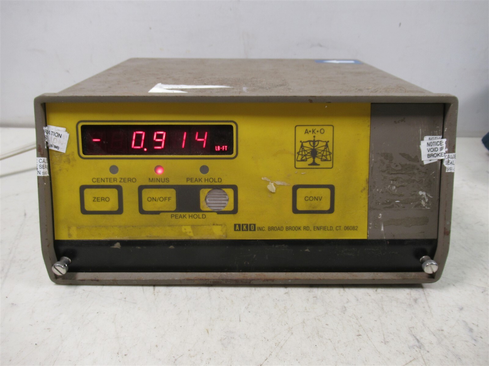 AKO Torque Testing System TSD1200 500 LB / FT Unit
