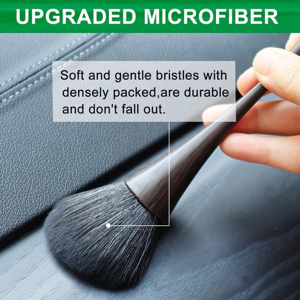 Exquisite Soft Bristle Dusting Brush Set for Cars Models Crafts