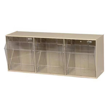 Quantum Storage Systems Qtb303iv Plastic Tip-Out Bin Ivory