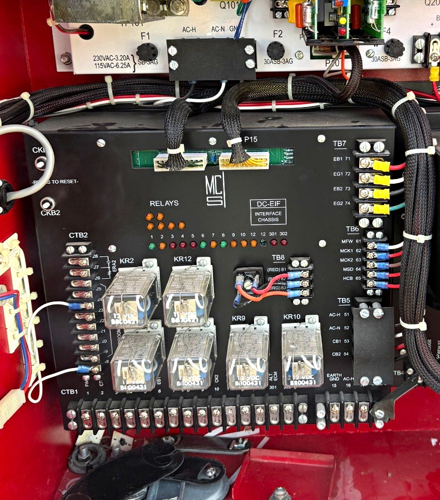 Master Control Systems DU DC-EIF Interface Chassis Control Panel