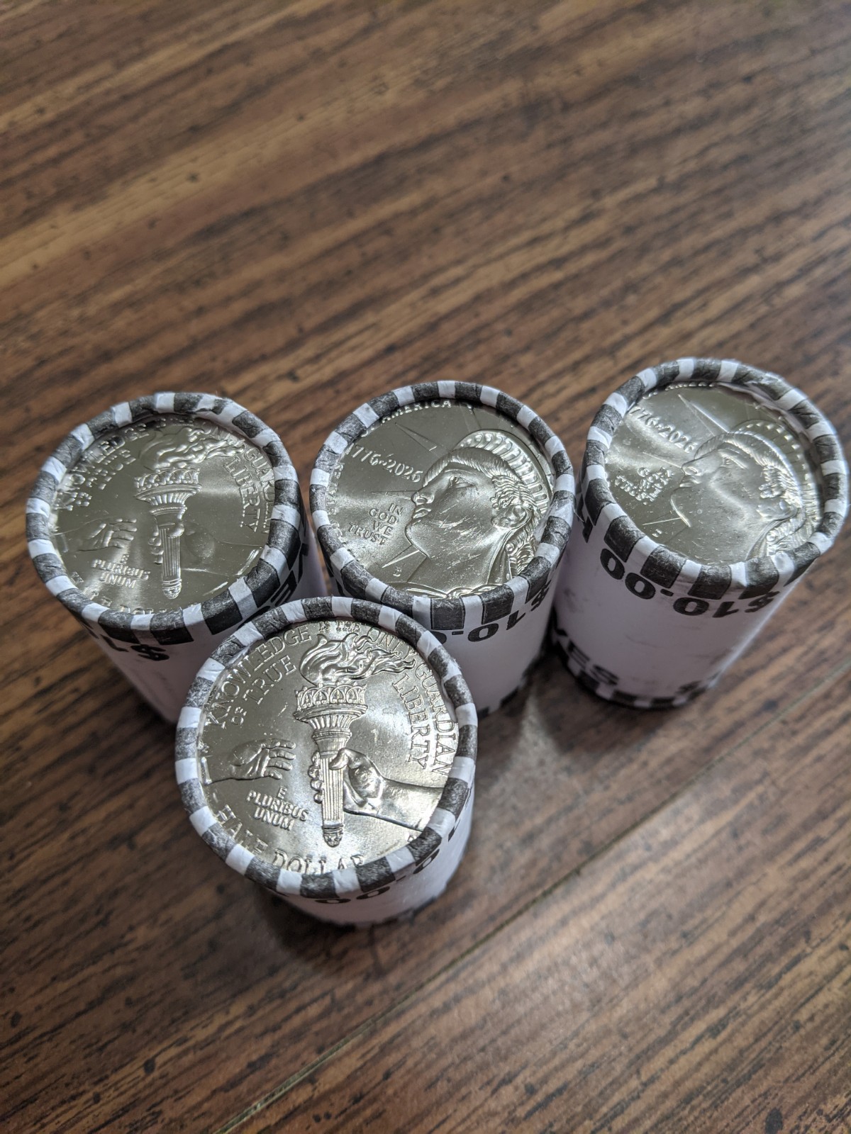 2026 D Half Dollar Bank Wrapped Roll ($10 Bank Roll) Semi-Quincentennial