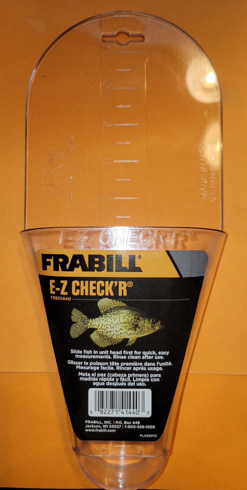 Frabill E-Z Crappie Checker ~Easy Check'R Measure Board ~ FREE Shipping