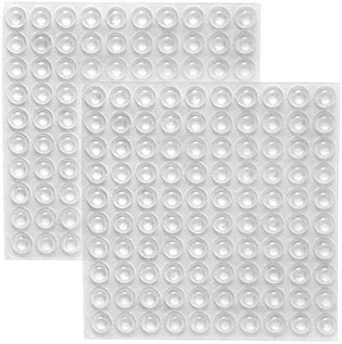 200 Pcs Clear Drawer Bumper Pads Self Adhesive