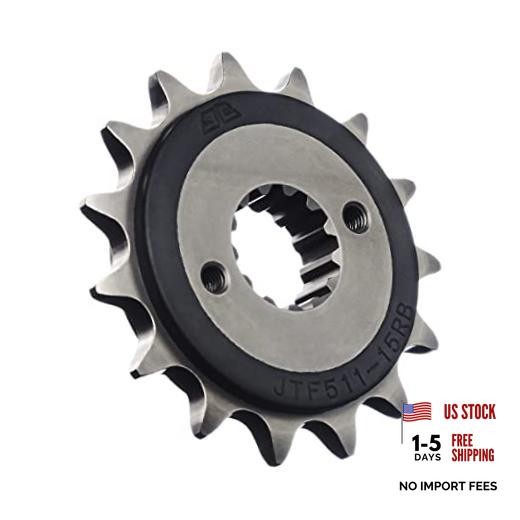 Sprockets F511.15RB 15 Tooth Rubber Cushioned Front Countershaft Sprocket,