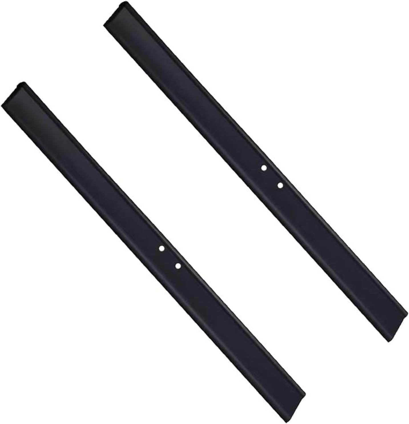 2PCS Replacement Silicon Rubber Squeegee Blade, 10 Inch Black