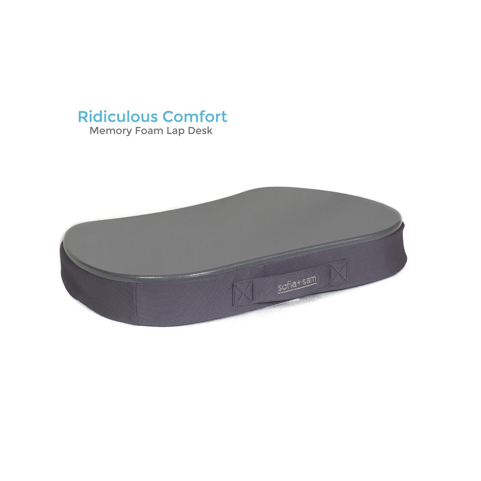 Sofia + Sam Mini Lap Desk with Memory Foam Cushion | Handle | Fits Laptops Up...