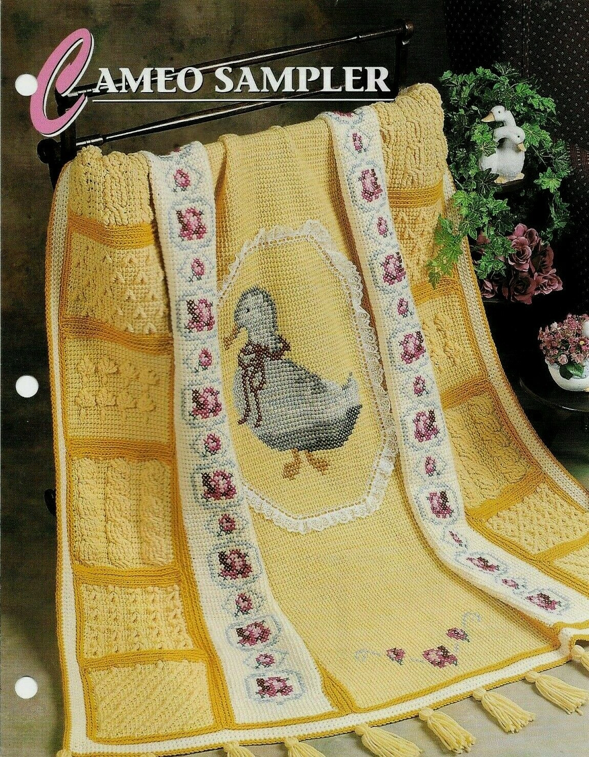 NEW CAMEO SAMPLER ANNIE'S CROCHET QUILT & AFGHAN CLUB PATTERN INSTRUCTIONS