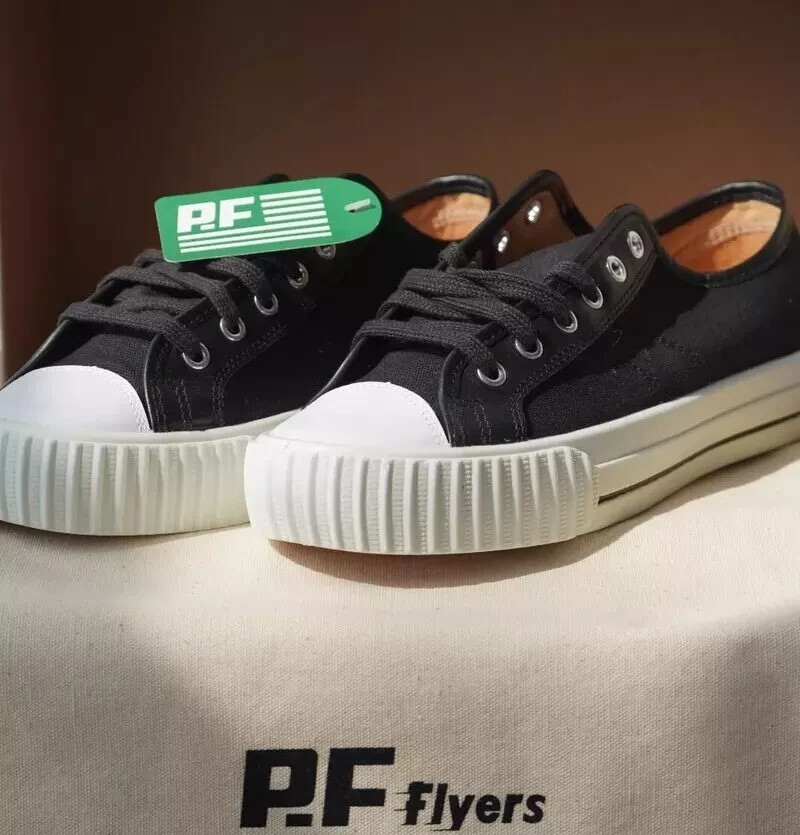 PF Flyers Made in USA Center Lo Mens Multiple sizes black white Sandlot New NIB