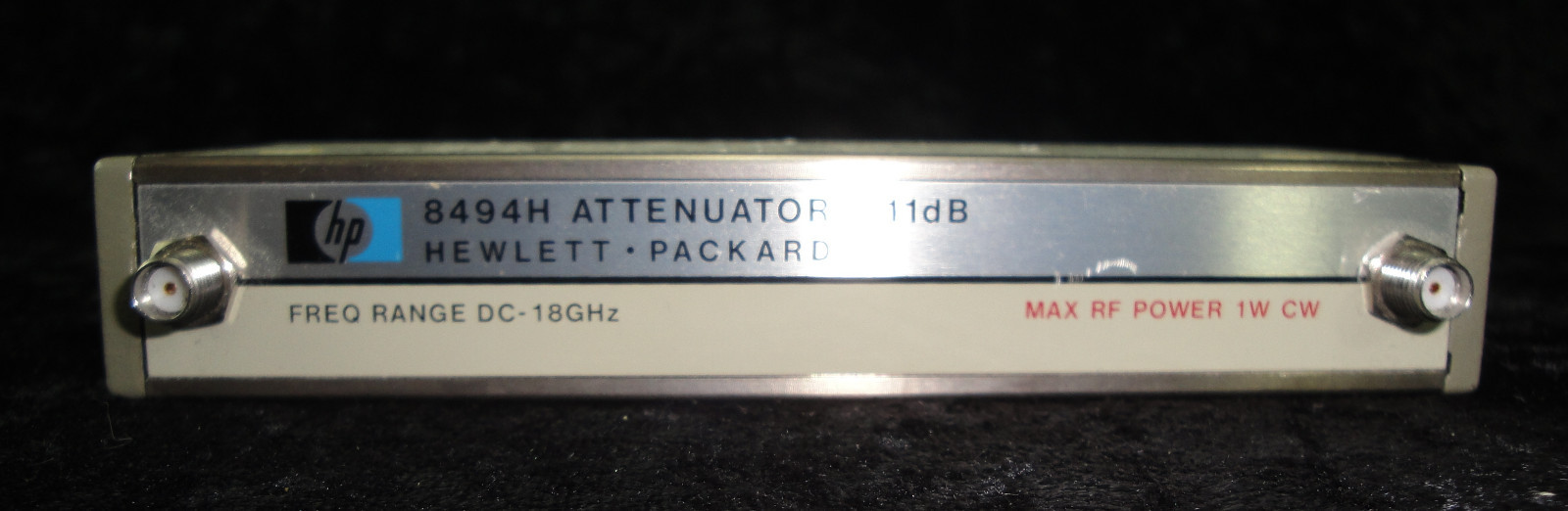 HP 8494H Programmable Step Attenuator, DC to 18GHz, 0 to 11dB, 1dB steps Opt 002