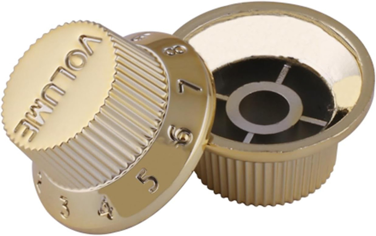 3pcs Gold Guitar Volume Tone Control Knobs Set Fit Strat ST
