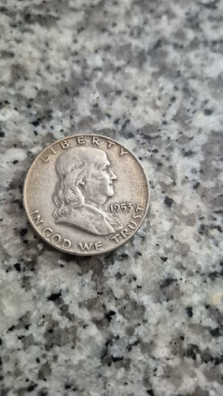 1953 BEN FRANKLIN DOLLAR  - 90% SILVER - DENVER - NICE DETAIL