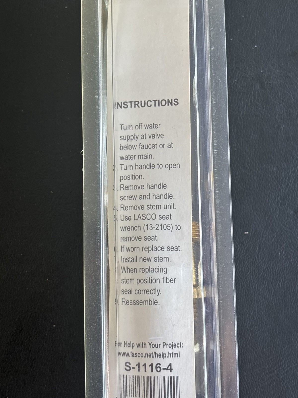 Shower Diverter Stem, New Style - S-1116-4
