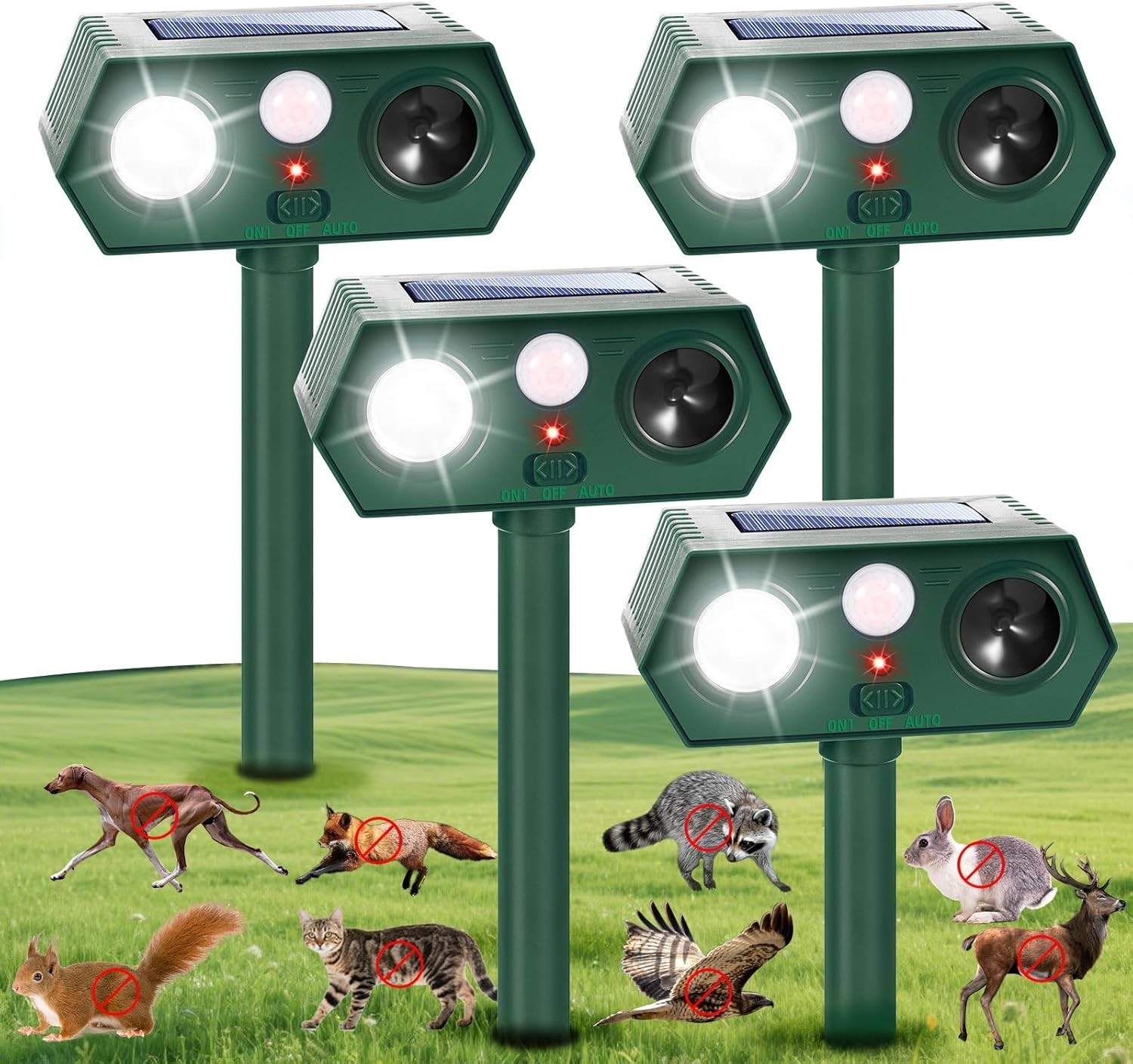 2026 Sonic Fortress Pro Deer Repellent Devices, Racoon Repellent Outdoor Squirre