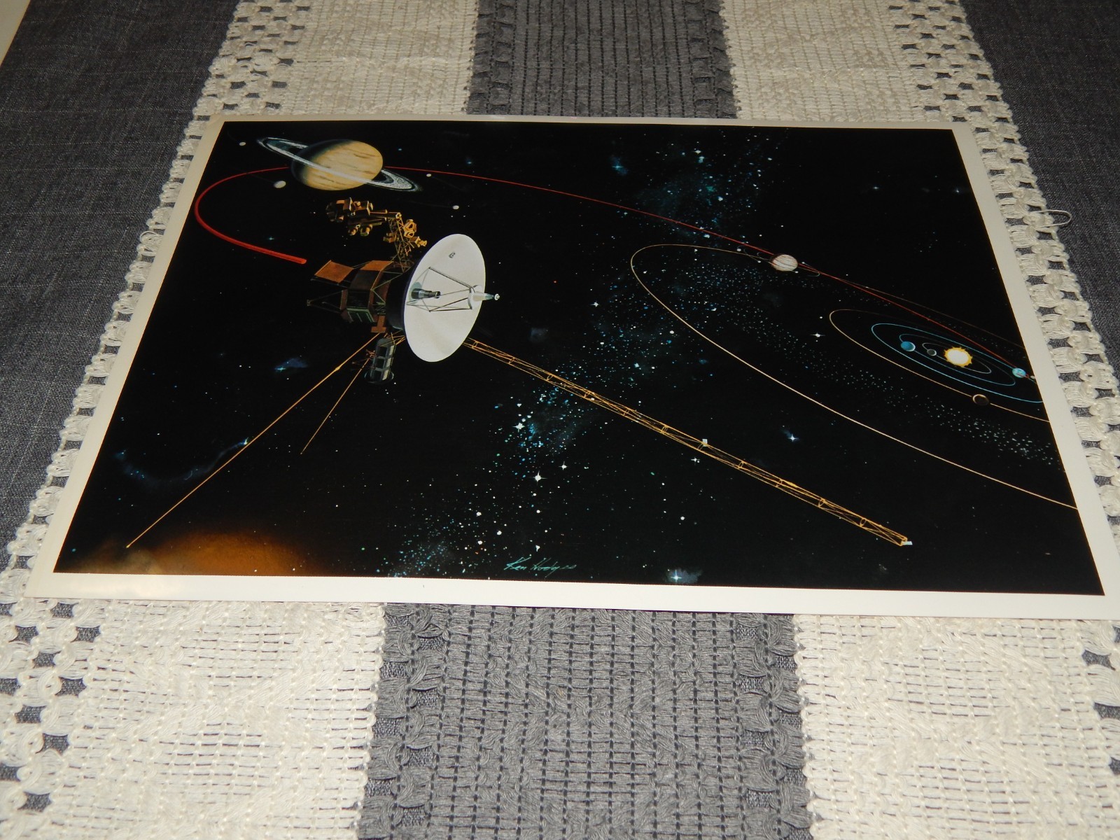 Nasa  8 x 10 Photo Of  Voyager Flights To Jupiter And Saturn