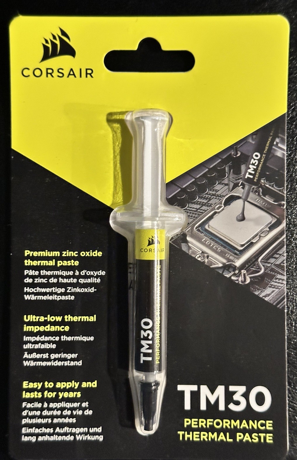 Corsair Tm30 Performance Thermal Paste Ultra-Low Thermal Impedance Cpu/Gpu 3