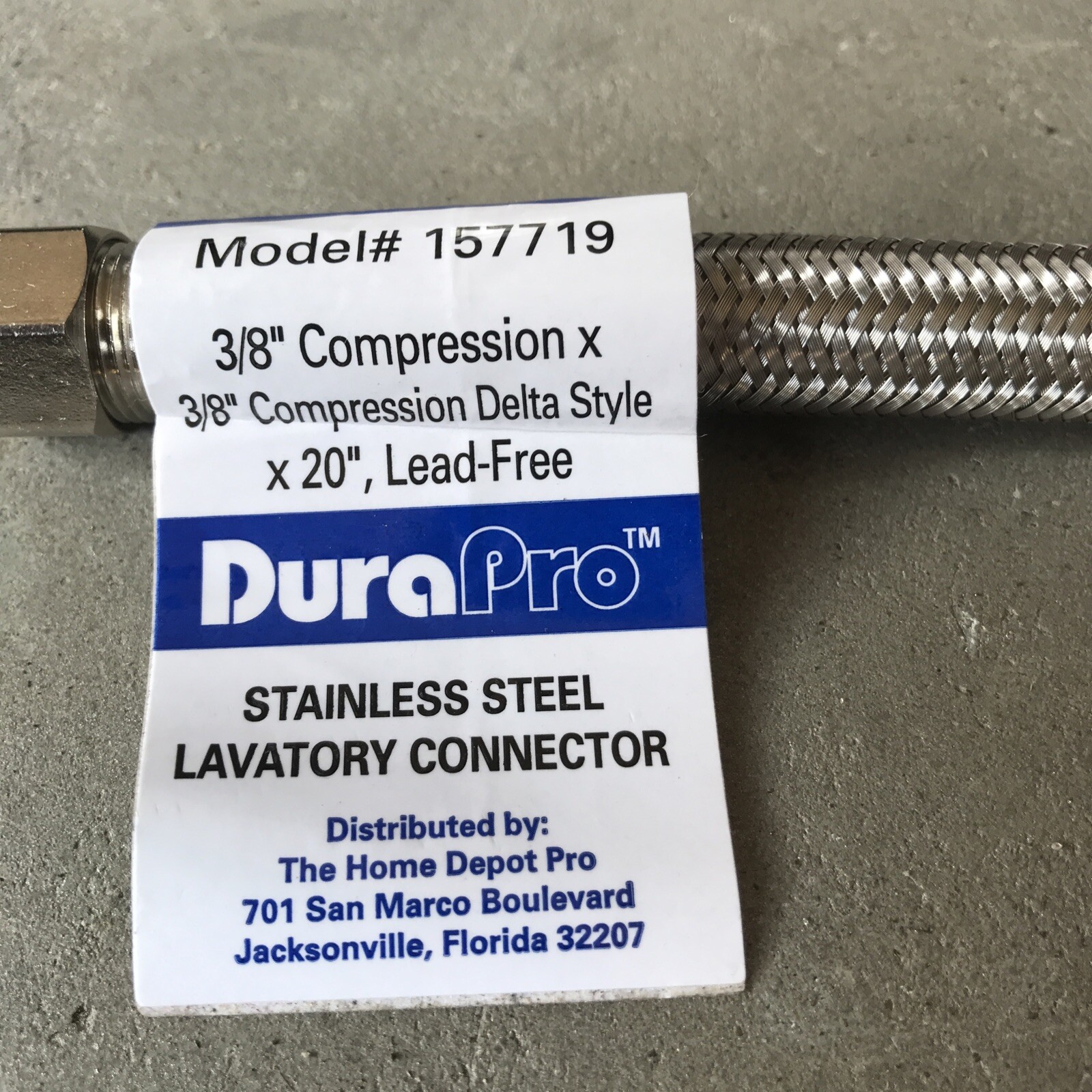 24 x DuraPro 3/8 Compression X 3/8 Compression Delta Style X 20” Long Stainless