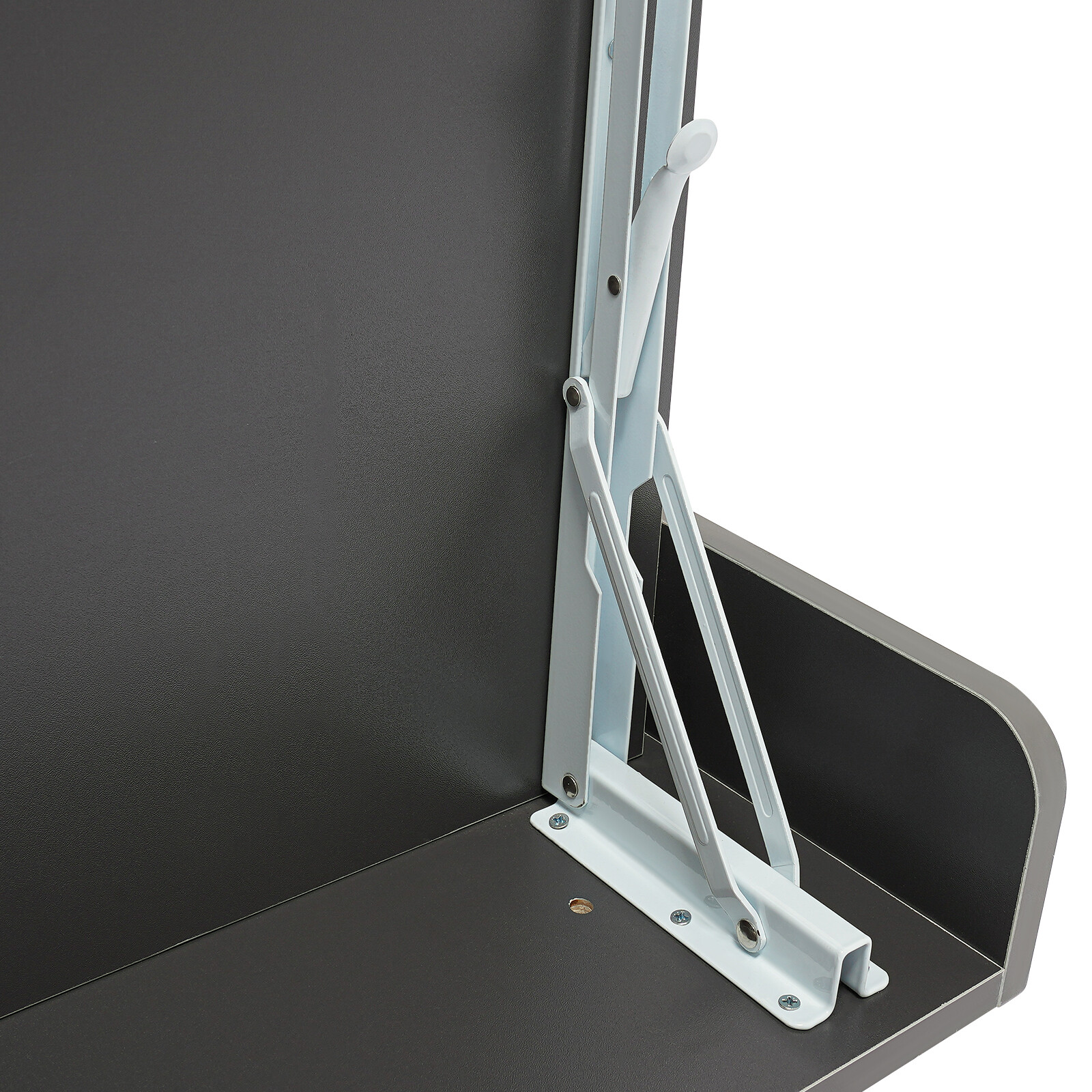 Folding Space Saving Wall Mounted Bookshelf, Fold Down Laptop Desk Workstation
