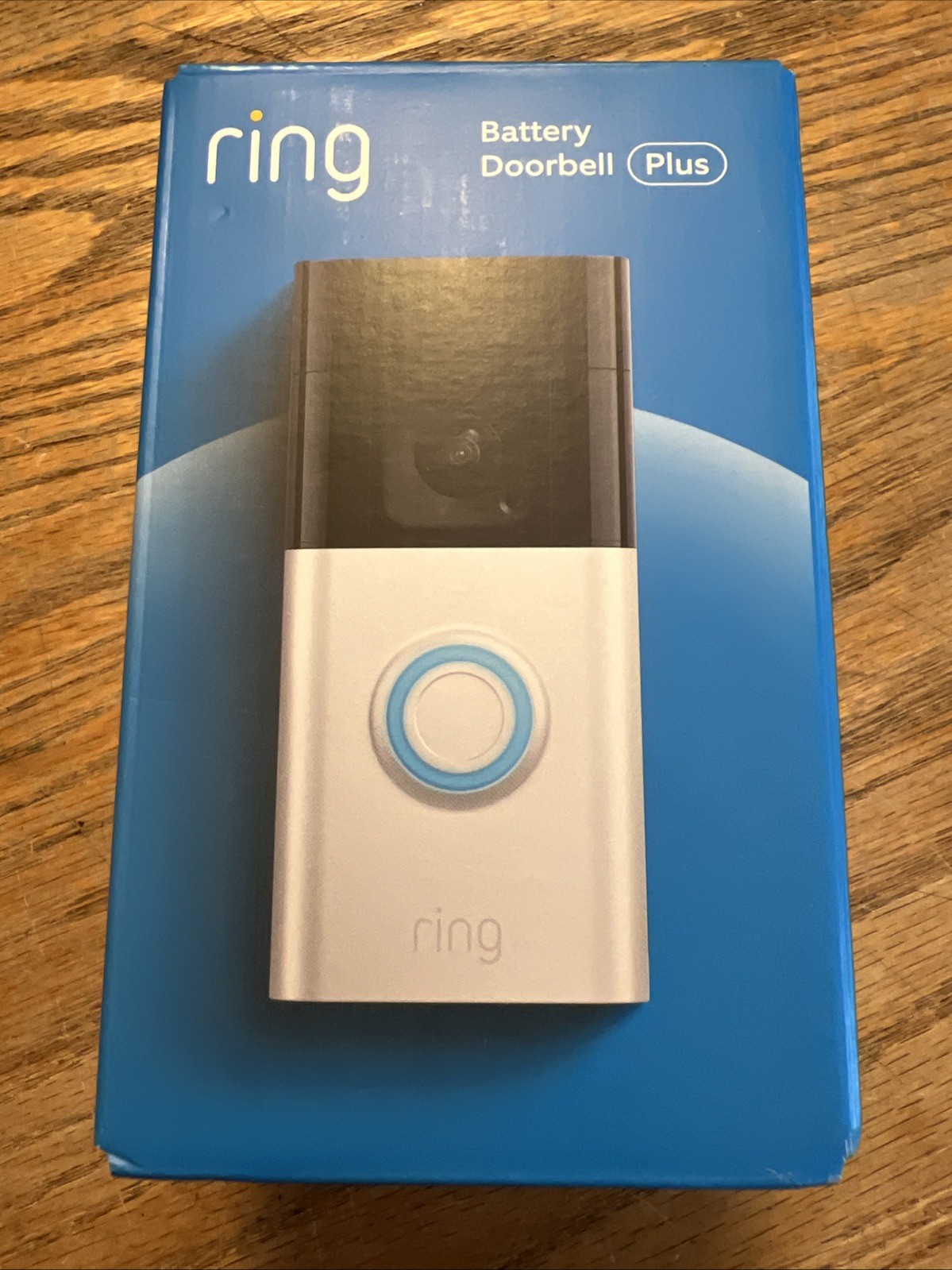 RING BATTERY DOORBELL PLUS SMART DOORBELL SATIN NICKELBRAND NEW FACTORY SEALED
